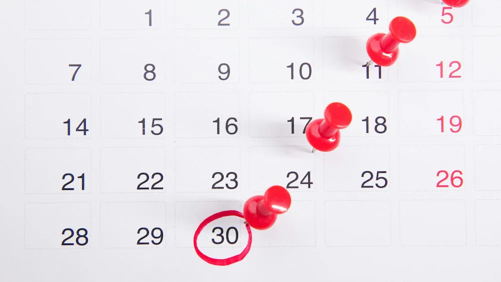 Ex-Tag im Kalender notieren