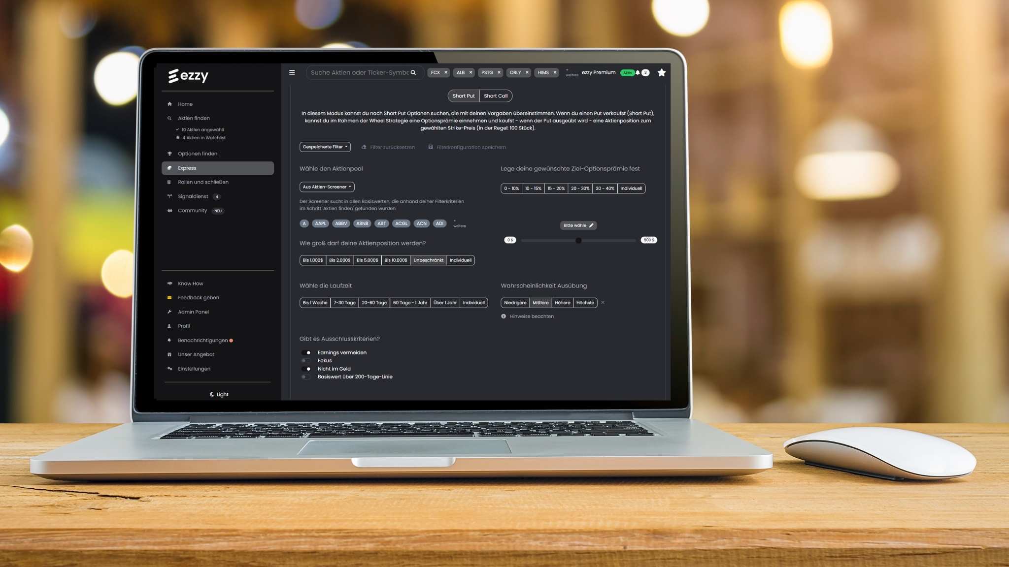 Verbesserungen Expressmodus ezzy